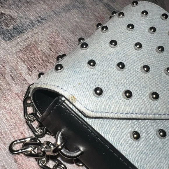 Alexander Wang Black and Gray Studded Crossbody Bag - Picture 5 of 5